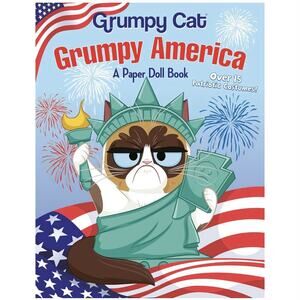 Grumpy Cat Grumpy America A Paper Doll Paperback Book Over 15 Patriotic Costumes